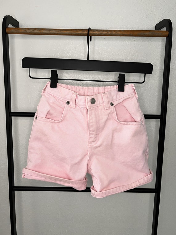 Vintage Oshkosh Girls Shorts, Pink Denim Shorts 90