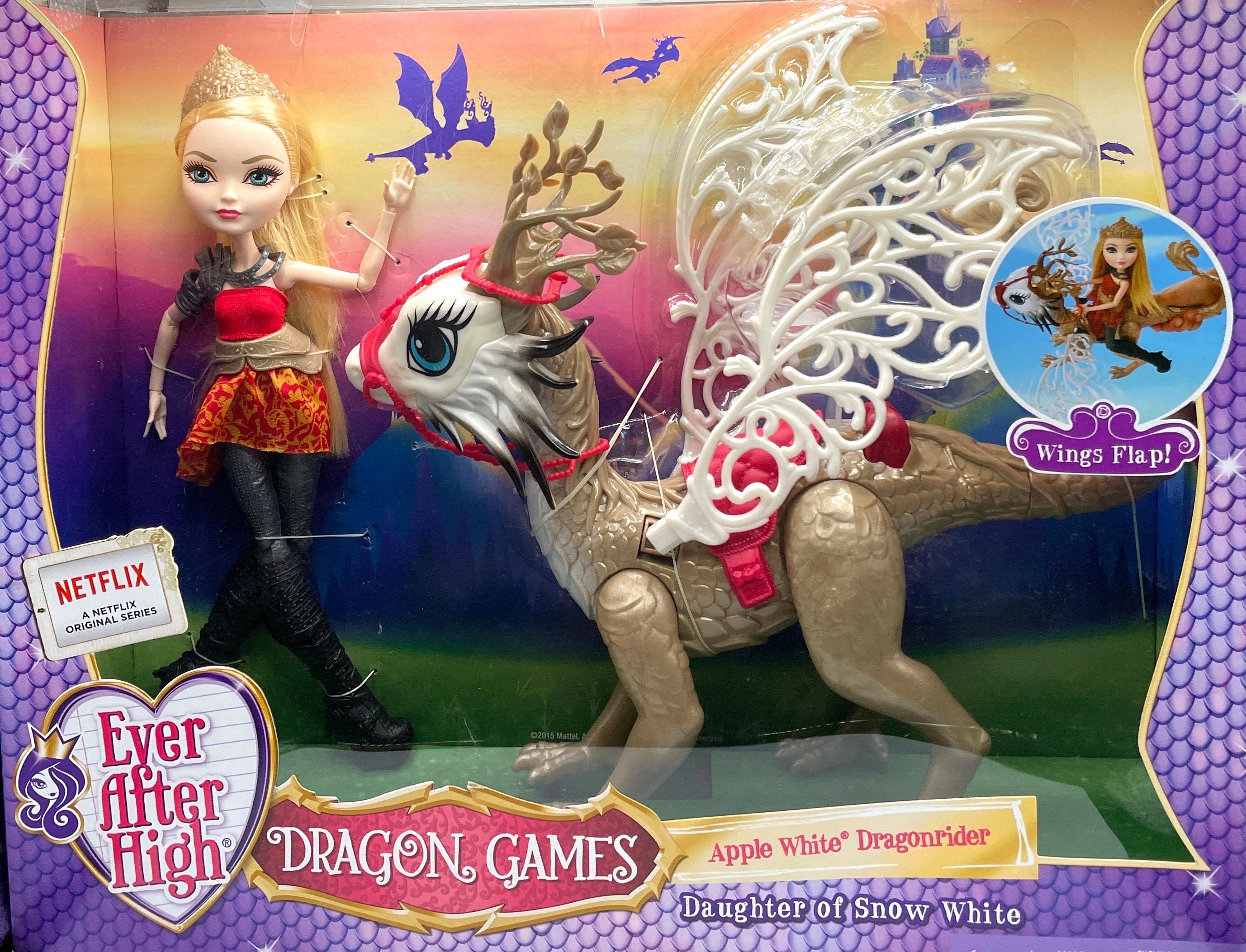 Ever After High Apple White Dragonrider 