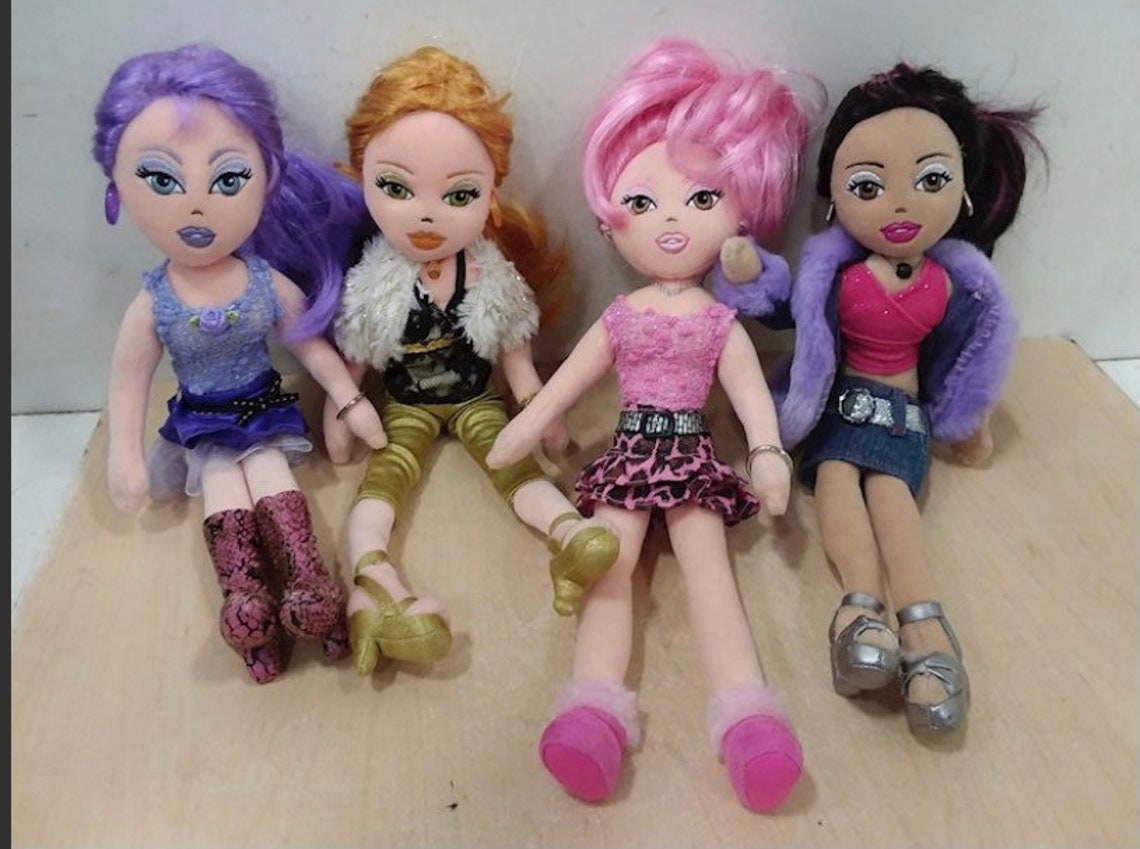 Bratz Lot of 4 Plush TY Dolls | Etsy