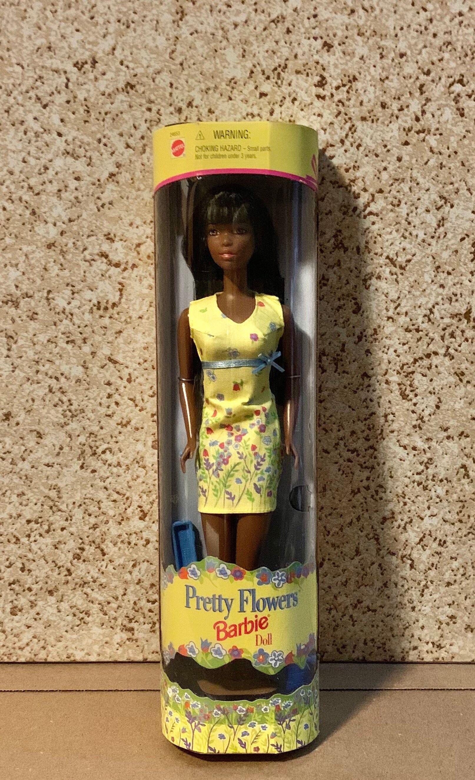 African American Pretty Flowers Barbie 1999