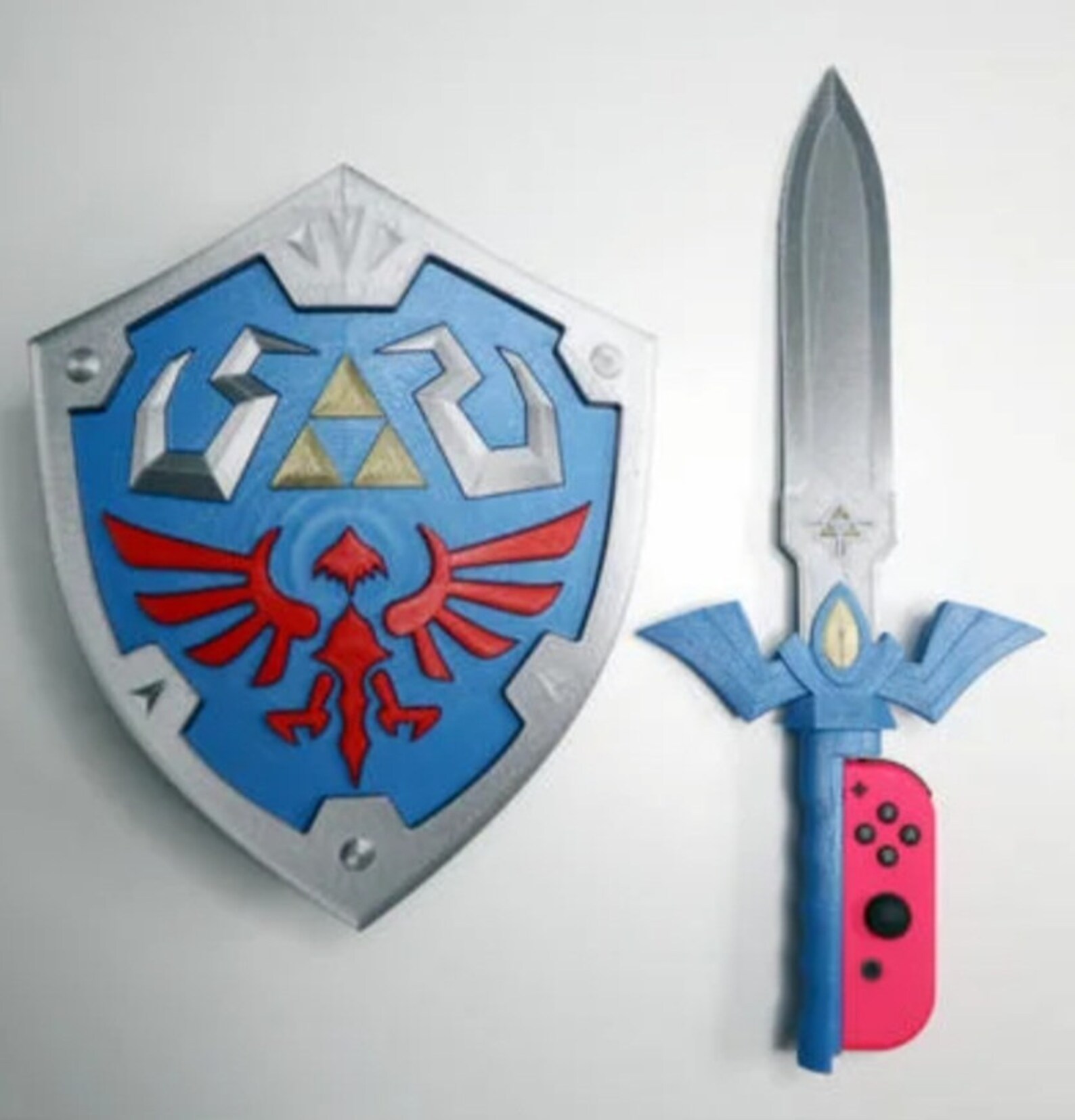 Legend of Zelda Skyward Sword HD Sword and Shield controller Etsy