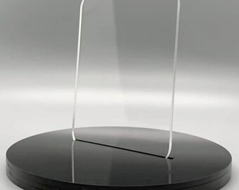 12” x 19” 1/8” (3mm) Clear Cast Acrylic Sheets, Glowforge and Full Spectrum Muse Ready and Paper Masked