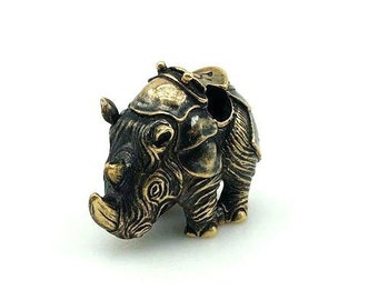 10 Antique gold plated pewter Rhinoceros African beads Rhino Beads 10 Antique gold plated pewter Rhinoceros African beads Rhino Beads