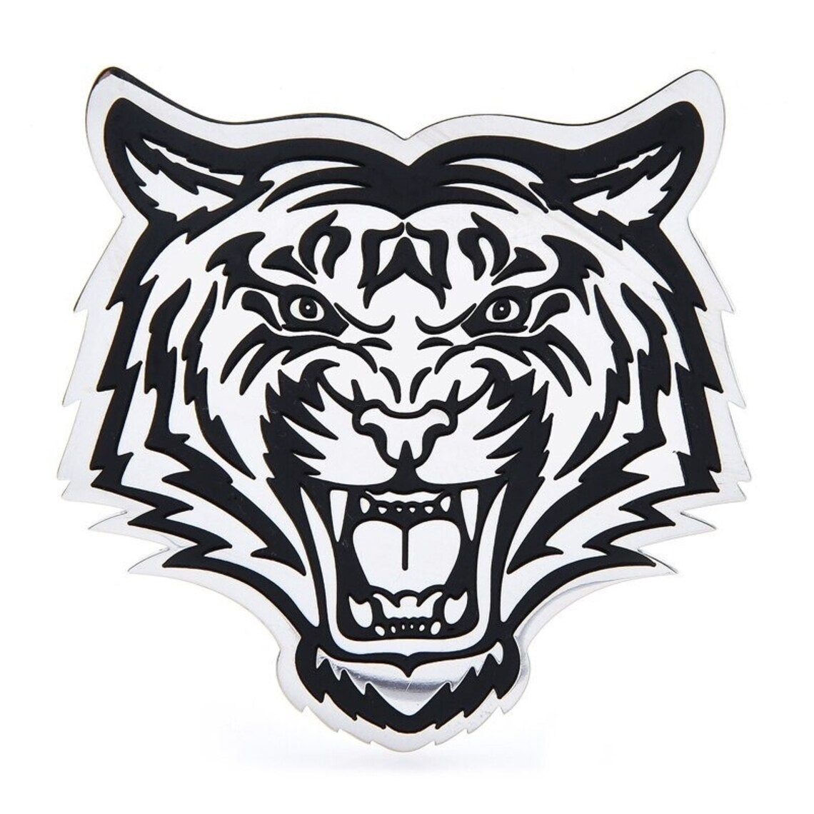 Stainless Steel Roaring Tiger Pin Brooch Tiger Animal Brooches Etsy
