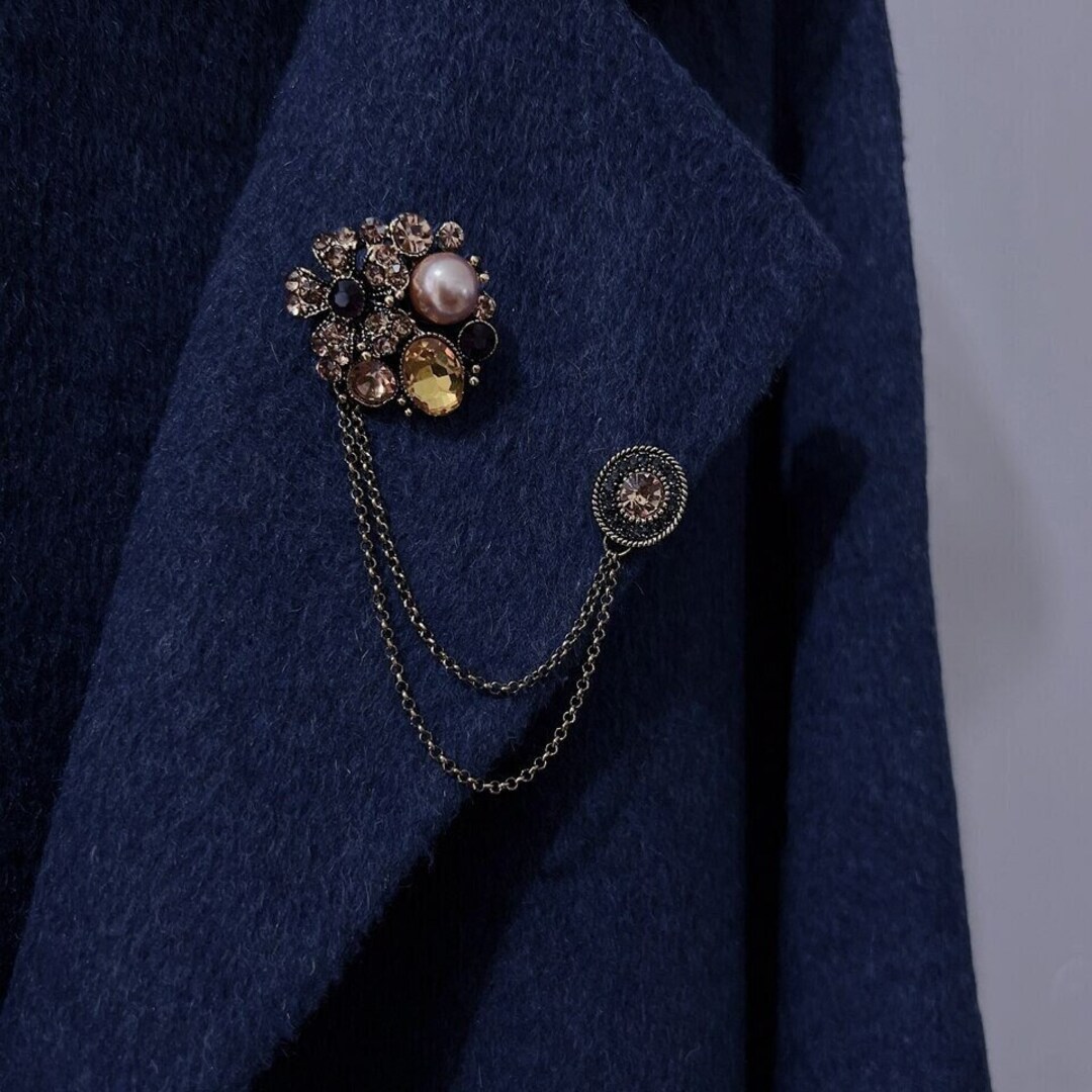 Flower Tassel Retro Court Elegant Pin Brooches