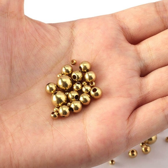 4/6/8mm 50pcs String For Beads Rhinestone Round Loose Spacer Beads