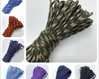 5yards/Lot 4mm Paracord Bracelet Rope Jewelry Making Cord Lanyard Rope Mil Spec Type III 7 Strand Climbing Camping