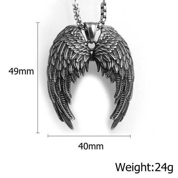 Micro Angel Necklace - Silver - Shopapes Jewelry