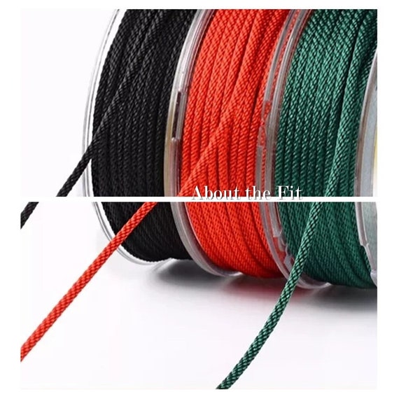 10 Rolls Mixed Color Nylon Cords Beading Thread String 2mm Jewelry