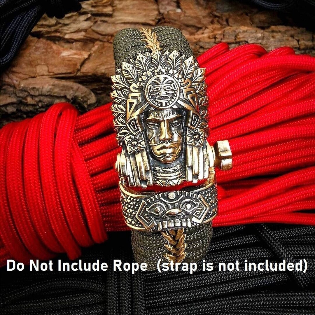 Tribal Chief Paracord Buckle Brass Paracord Shackle Etsy
