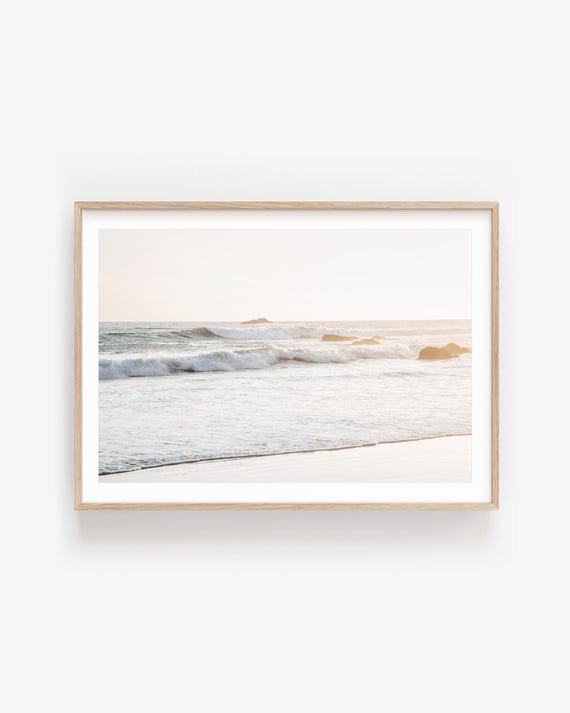 Minimalist Ocean  Photography Print: San Clemente Beach Decor, Coastal Wall Art