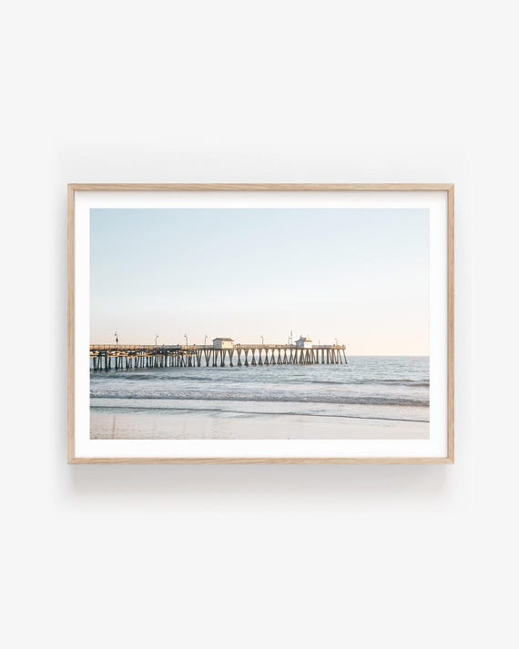 Coastal Photography Print: San Clemente Pier Wall Art, California Beach Decor