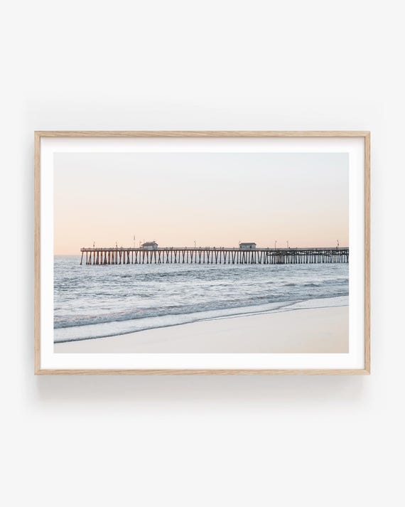 Coastal Wall Art Print: San Clemente Pier Photography, Serene California Beach Decor