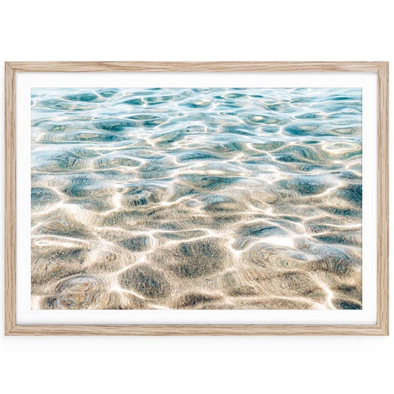 Hawaii Ocean Ripple Fine Art Photography Print, Framed or Unframed Minimalist Water Wall Art