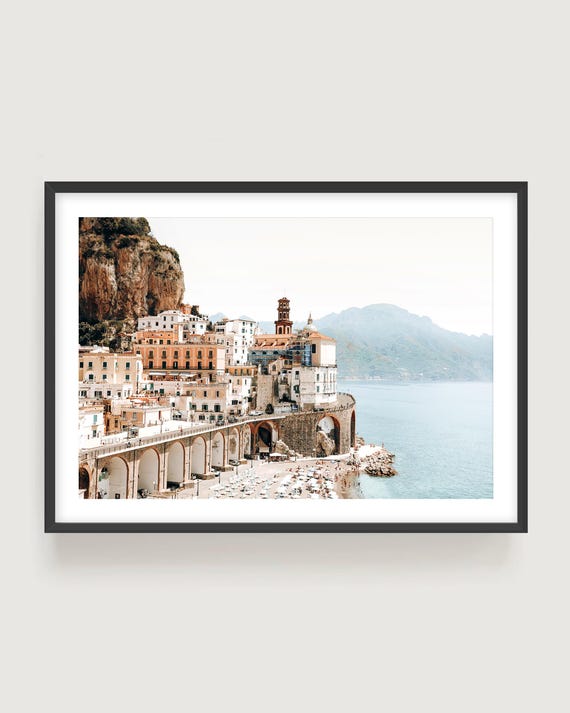 Amalfi Coast Italian Architecture Wall Art - Mediterranean Town Fine Art Photography Print
