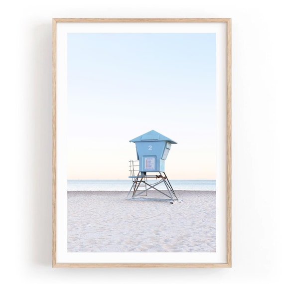 Santa Barbara Lifeguard Tower Print: Coastal Fine Art Photography