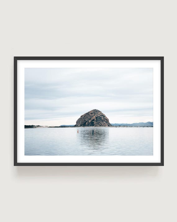 Morro Bay Rock Fine Art Print - California Coastal Photography, Bedroom Wall Art