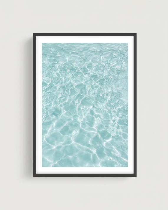 Crystal Clear Water Fine Art Print, Coastal Seascape Photography
