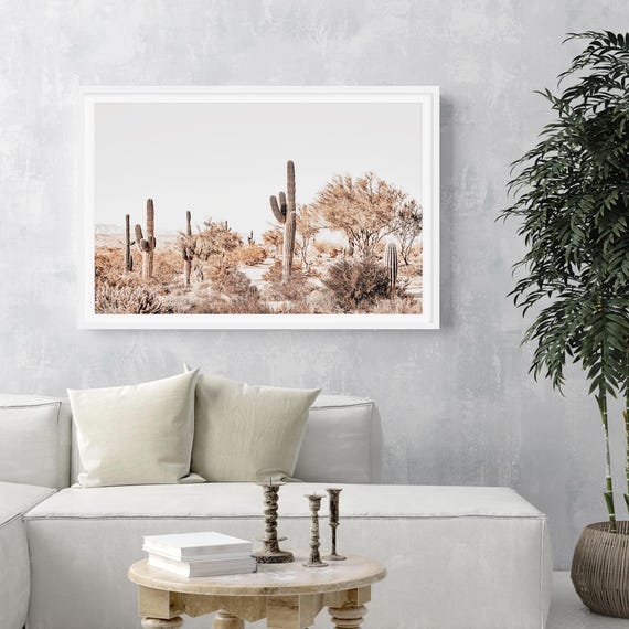 Arizona Cactus Desert Fine Art Photography, Boho Nature Southwestern Home Decor
