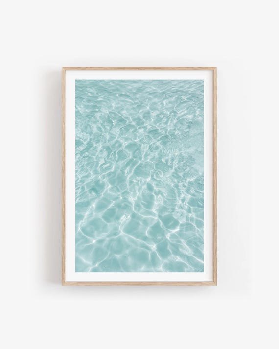 Crystal Clear Water Fine Art Print, Coastal Seascape Photography