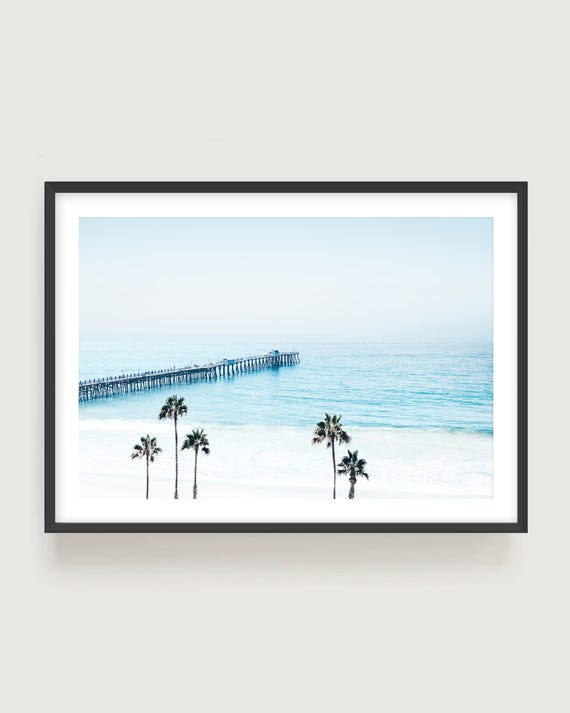 San Clemente Pier Wall Art - California Blue Ocean Coastal Photography Print