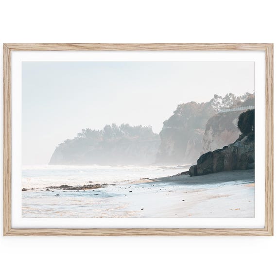 Malibu Beach Fine Art Print, Framed or Unframed California Coastal Photography, Neutral Wall Art