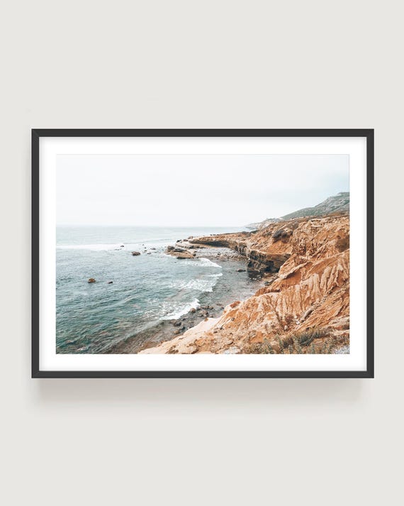 Point Loma Cliffs Print - Coastal Ocean Photography, San Diego Wall Art