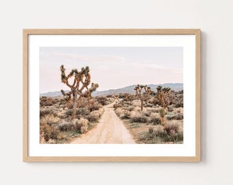 Joshua Tree Desert Print - California Landscape Photography, Minimalist Wall Art