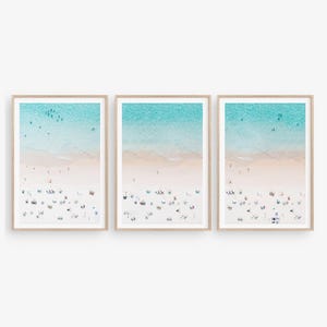 Aerial Beach Prints Set - Coastal Photography Gallery Wall