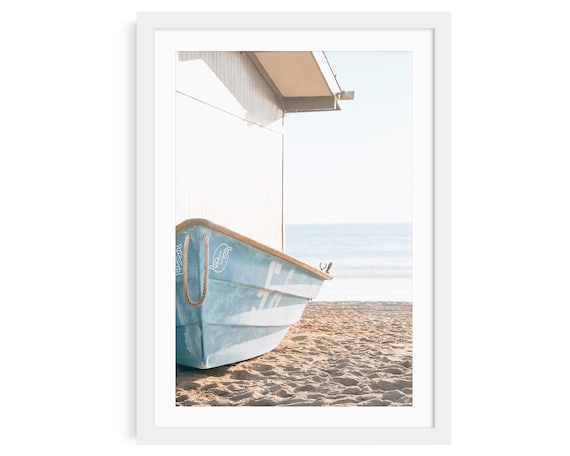 Beach Wall Art Print: Blue Boat Photography, San Clemente Coastal Fine Art Photo