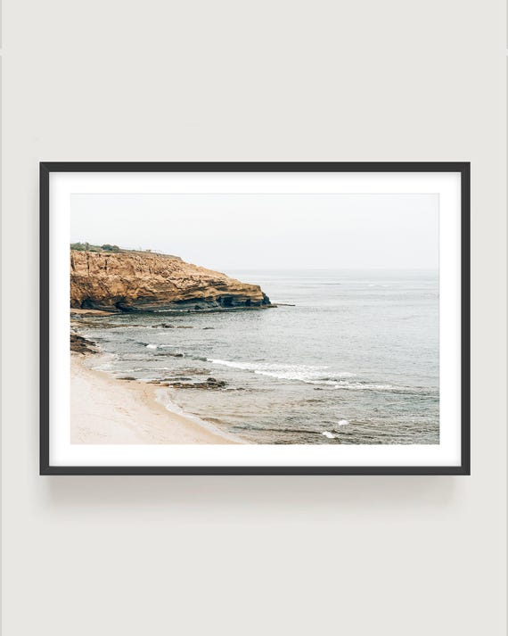 Rocky Coastline Wall Art - California Coastal Print, Point Loma Ocean Photography