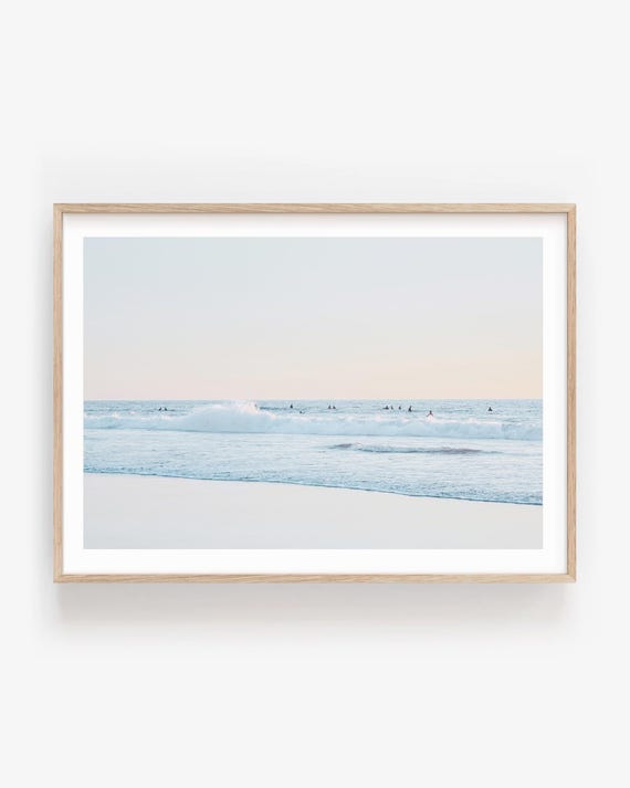California Surf Photography Fine Art Print, Soft Coastal San Clemente Wall Art