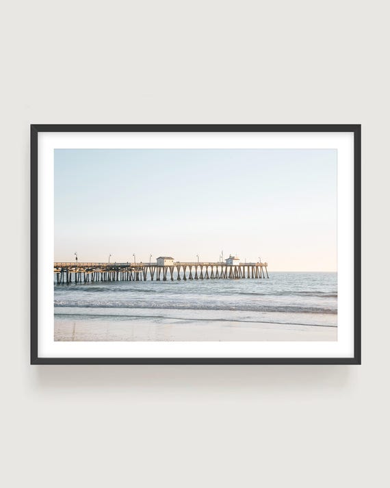 Coastal Photography Print - San Clemente Pier Wall Art, California Beach Decor