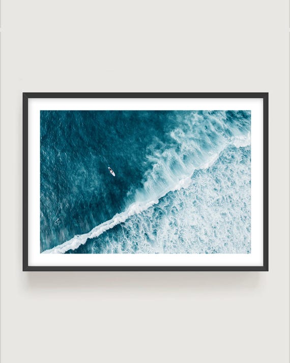 Aerial Ocean Wave Wall Art - Surf Photography  Finer Art Print