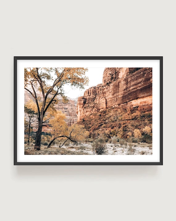 Zion National Park Wall Art - Utah Canyon Landscape Photography Print, Southwest Fine Art Print