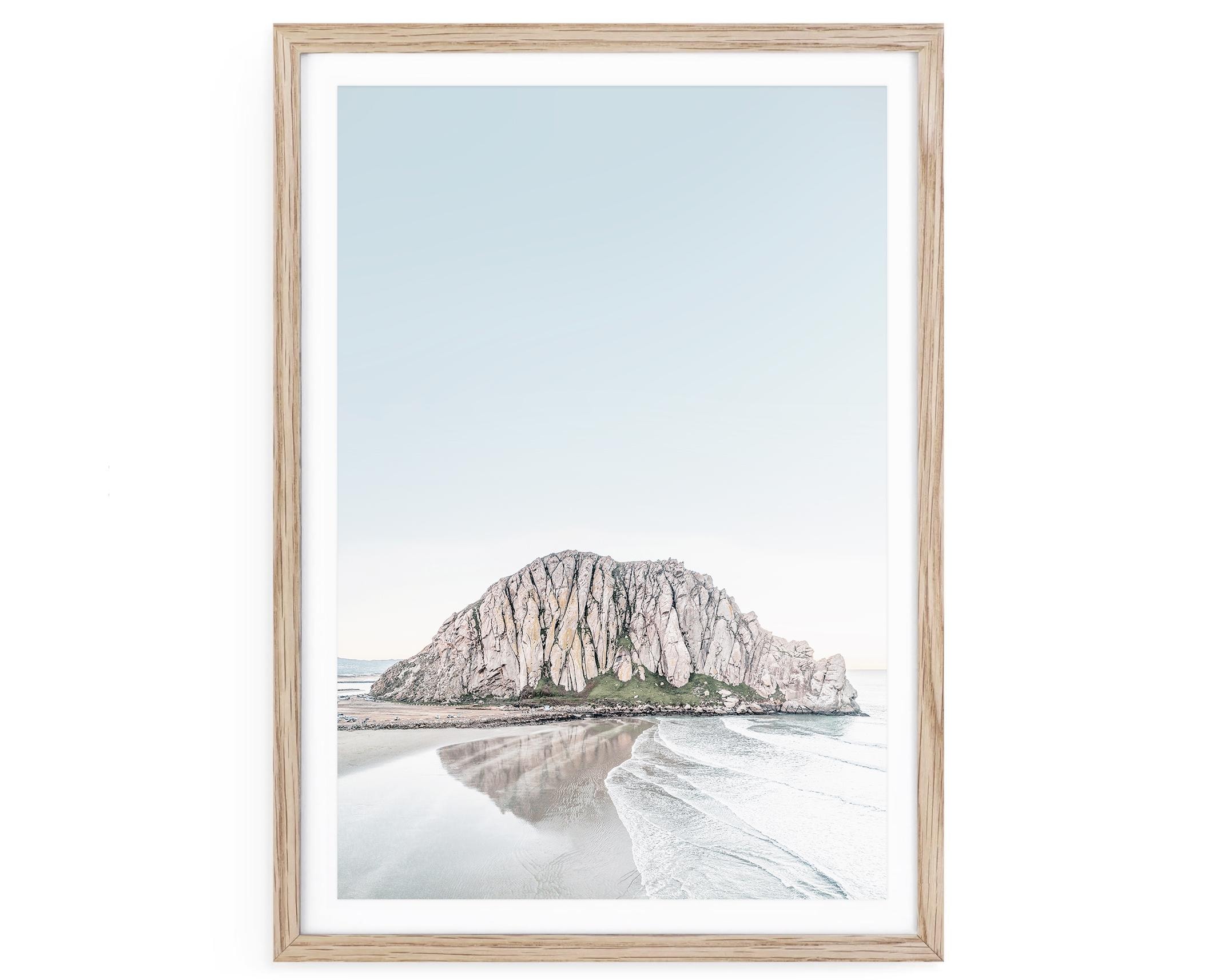 Morro Bay Rock Fine Art Print: California Coastal Photography, Framed or Unframed Beach Decor