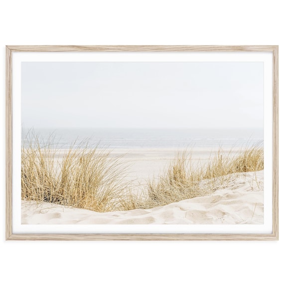 Beach Grass Fine Art Print, Coastal Grandmother Framed or Unframed Bedroom Wall Art