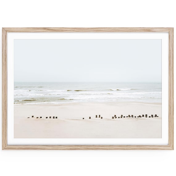 Minimalist Beach Wall Art, Framed or Unframed Ocean Print, Coastal Fine Art Photography