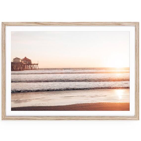 California Sunset Beach Photography Print: Coastal Fine Art Wall Decor