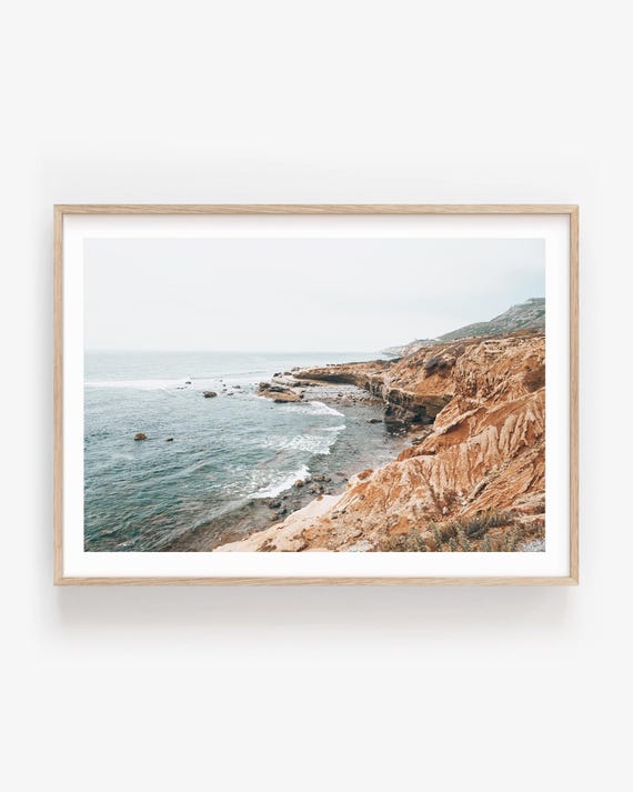Point Loma Cliffs Print - Coastal Ocean Photography, San Diego Wall Art