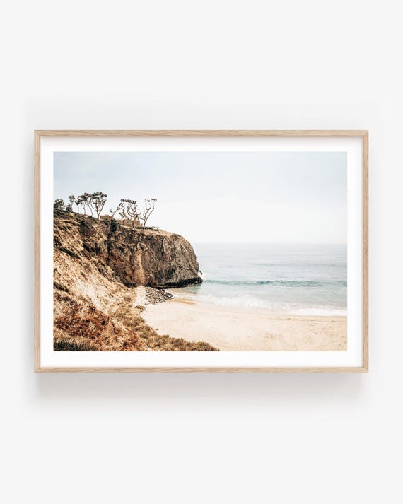 Laguna Beach Fine Art Print - Neutral Coastal Photography, California Seascape