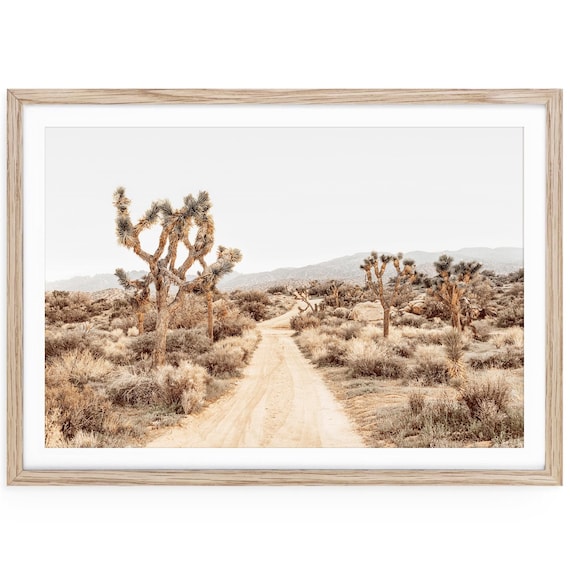 Joshua Tree Desert Print, California Landscape Photography, Minimalist Wall Art