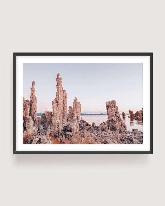 Mono Lake Sunset Wall Art Print - Minimalist Landscape Photography