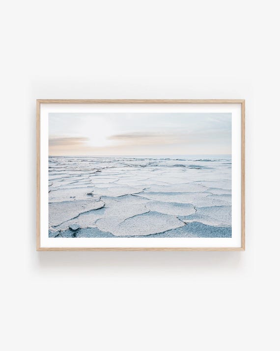 Neutral Desert Wall Art: Modern Landscape Photography, Minimalist Fine Art Print