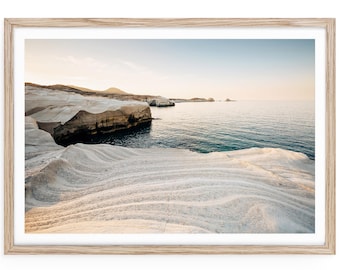 Milos Island Cliffs Print: Greek Island Coastal Wall Art