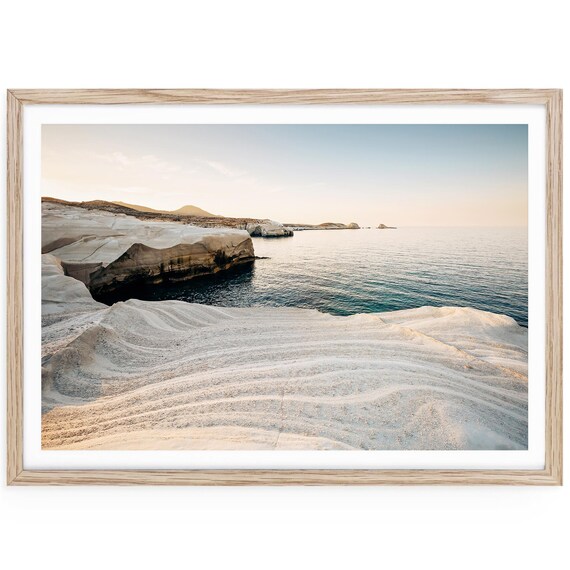 Milos Island Cliffs Print: Greek Island Coastal Wall Art