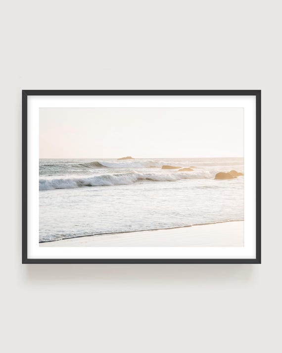 Minimalist Ocean  Photography Print - San Clemente Beach Decor, Coastal Wall Art