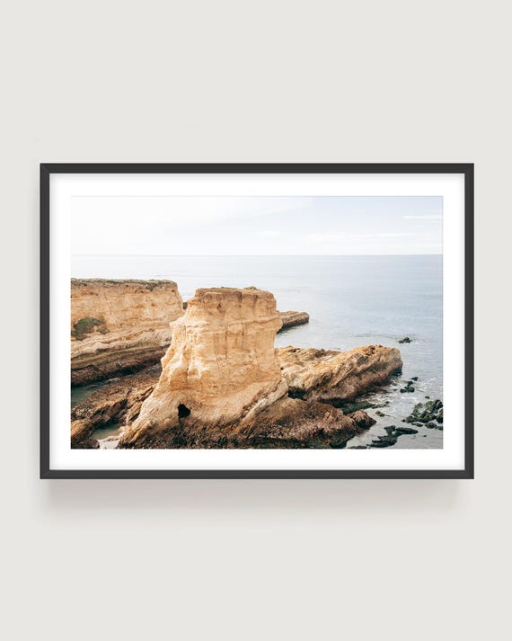 California Ocean Cliffs Wall Art Print - Montana De Oro Coastal Rock Photography