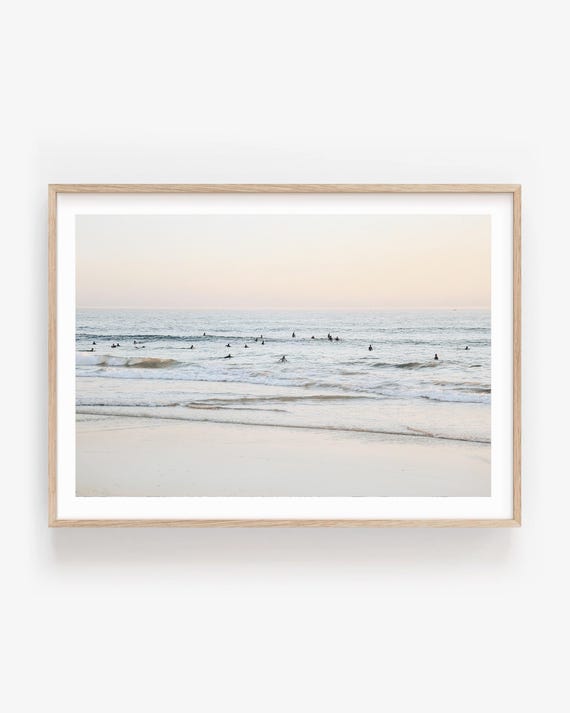 Neutral Surf Photography: San Clemente Wall Art, Coastal Neutral Beach Print