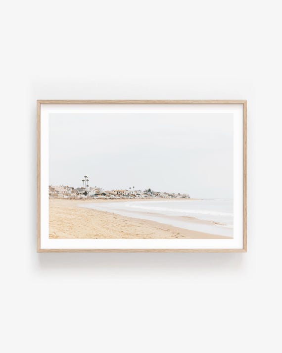 Malibu Beach Fine Art Print, Coastal Grandmother Minimalist Photography Print